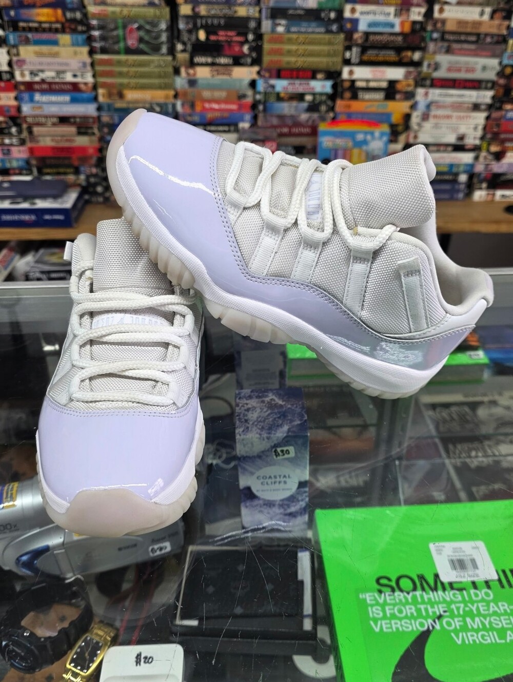 Women's Air Jordan 11 Retro Low White/Pure Violet Size 8.5